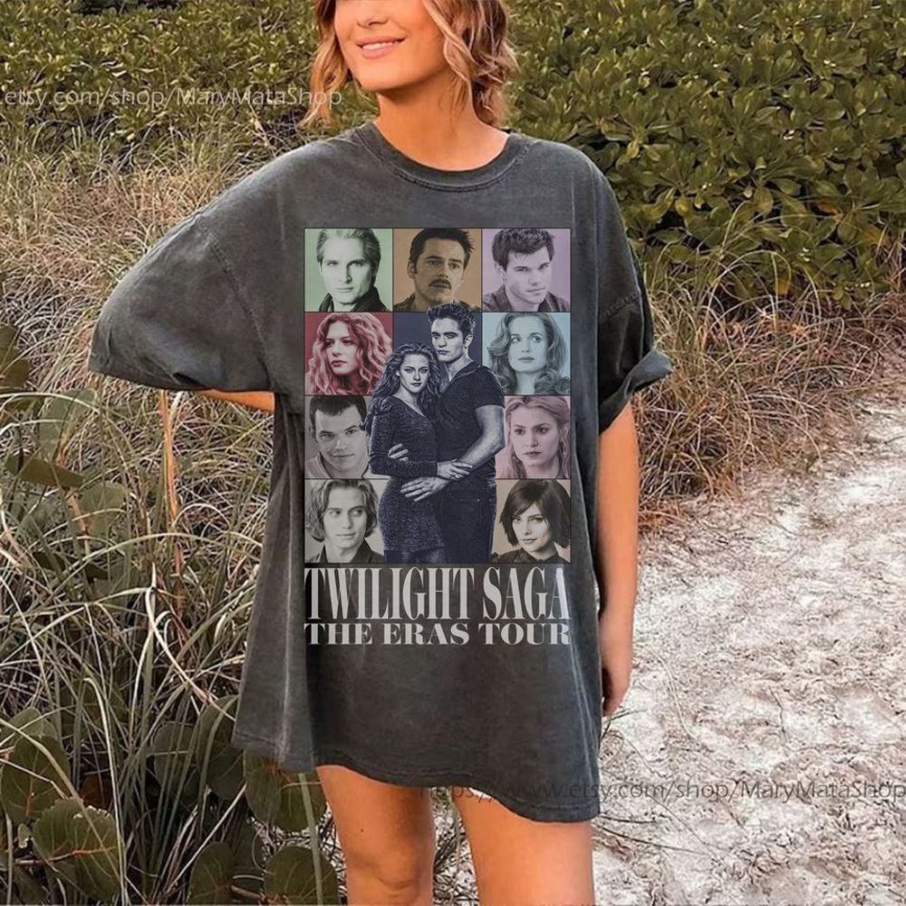 Twilight The Eras Saga White Shirt Twilight T Shirt Edward Cullen T Shirt